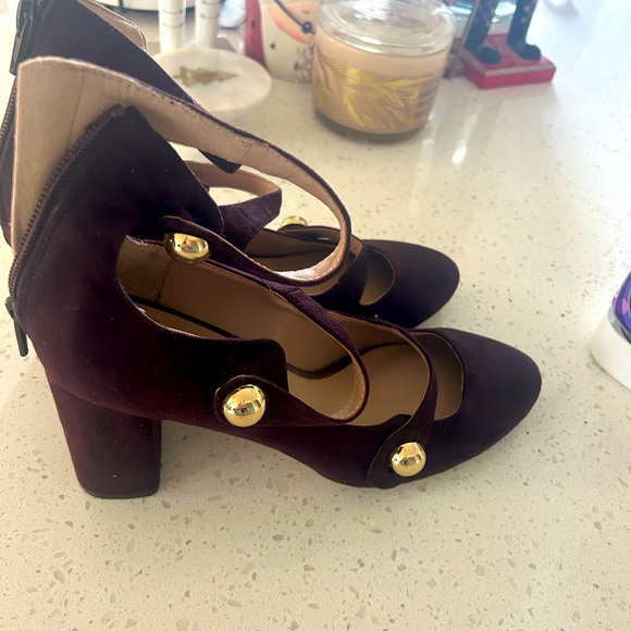 Burgundy bcbg heels worn once size 9 - Picture 1 of 3